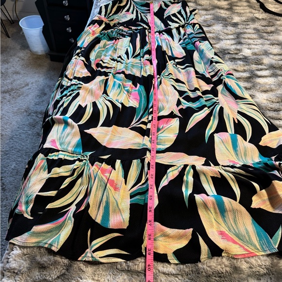 Torrid Rayon Smocked Tiered Maxi Dress Size 1 - Picture 9 of 9